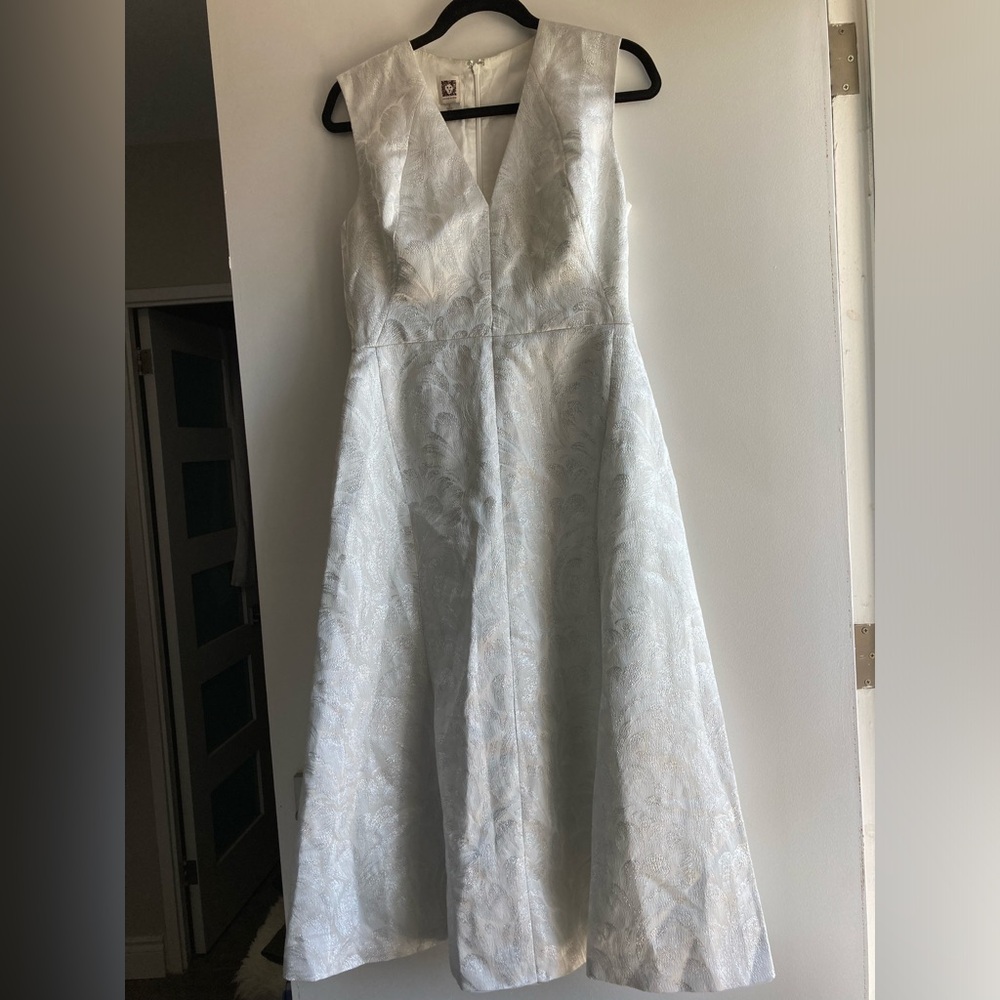 Anne Klein silver dress Stunning